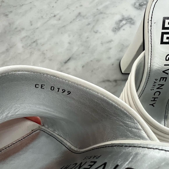 Givenchy Ribbed Mule Platform Sz 29 white - Picture 8 of 15